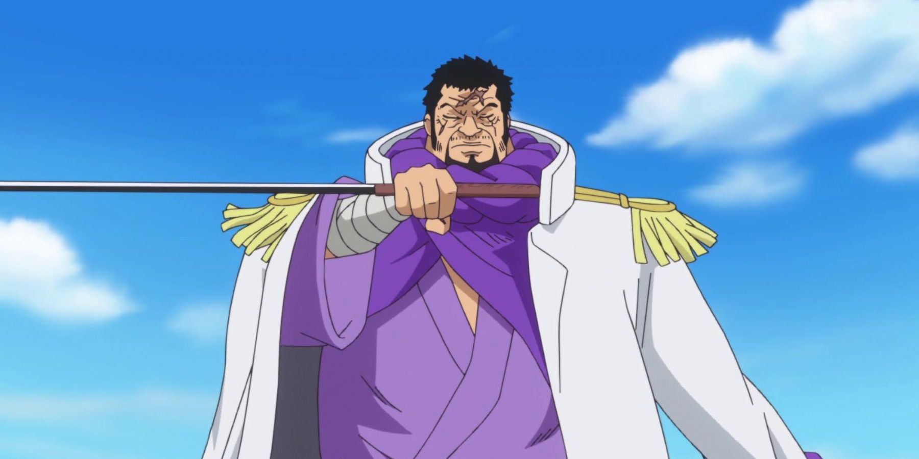 Admiral Fujitora using his blade