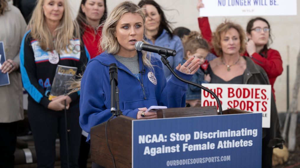 Riley Gaines says she was attacked after speaking at California university about 'Saving Women's Sports'