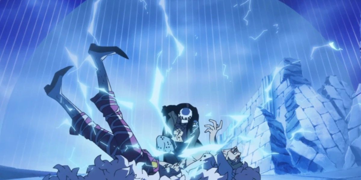 One Piece - Trafalgar Law attacks Donquixote Doflamingo with Counter Shock