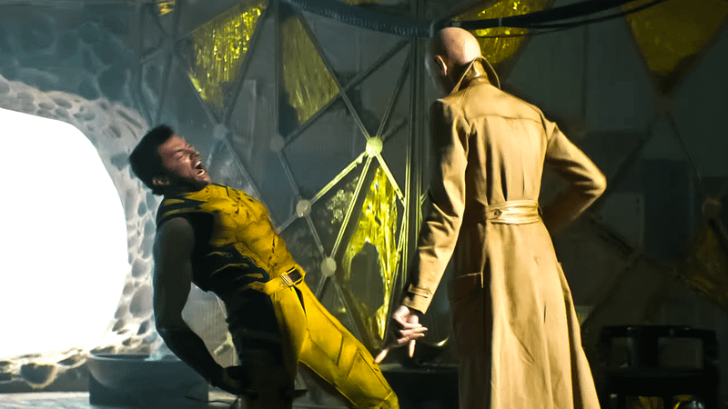 Cassandra Nova hurting Wolverine in Deadpool & Wolverine Trailer.