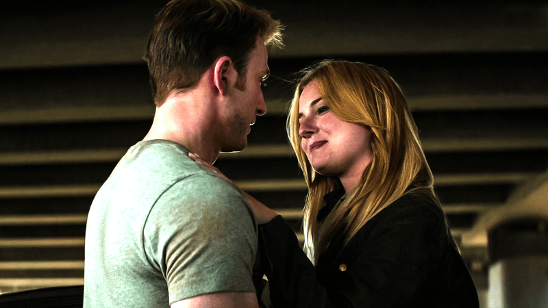 Steve Rogers and Sharon Carter in Captain America: Civil War