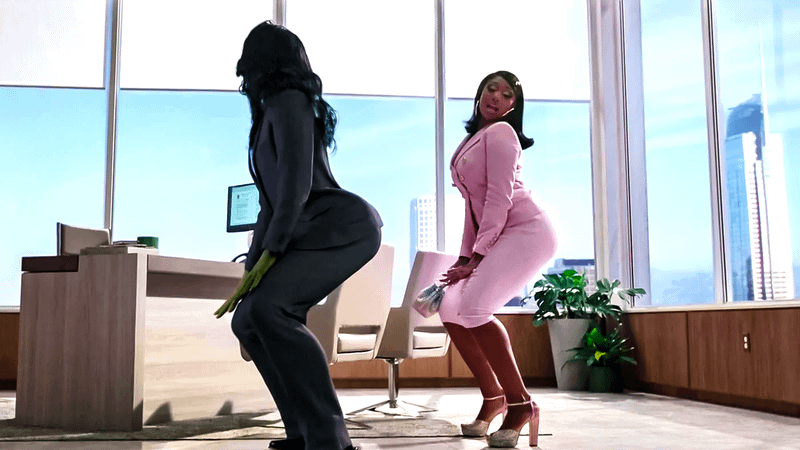 She-Hulk and Megan Thee Stallion in She-Hulk: Attorney at Law