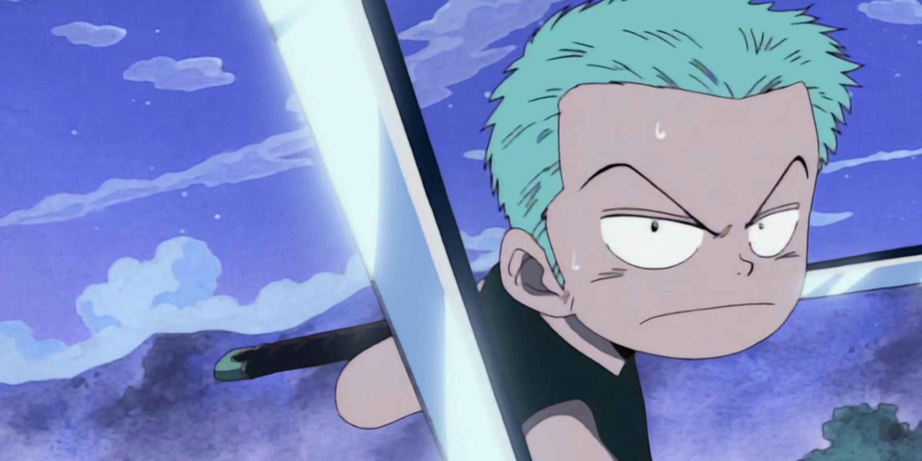 Roronoa Zoro preparing for his duel with kuina