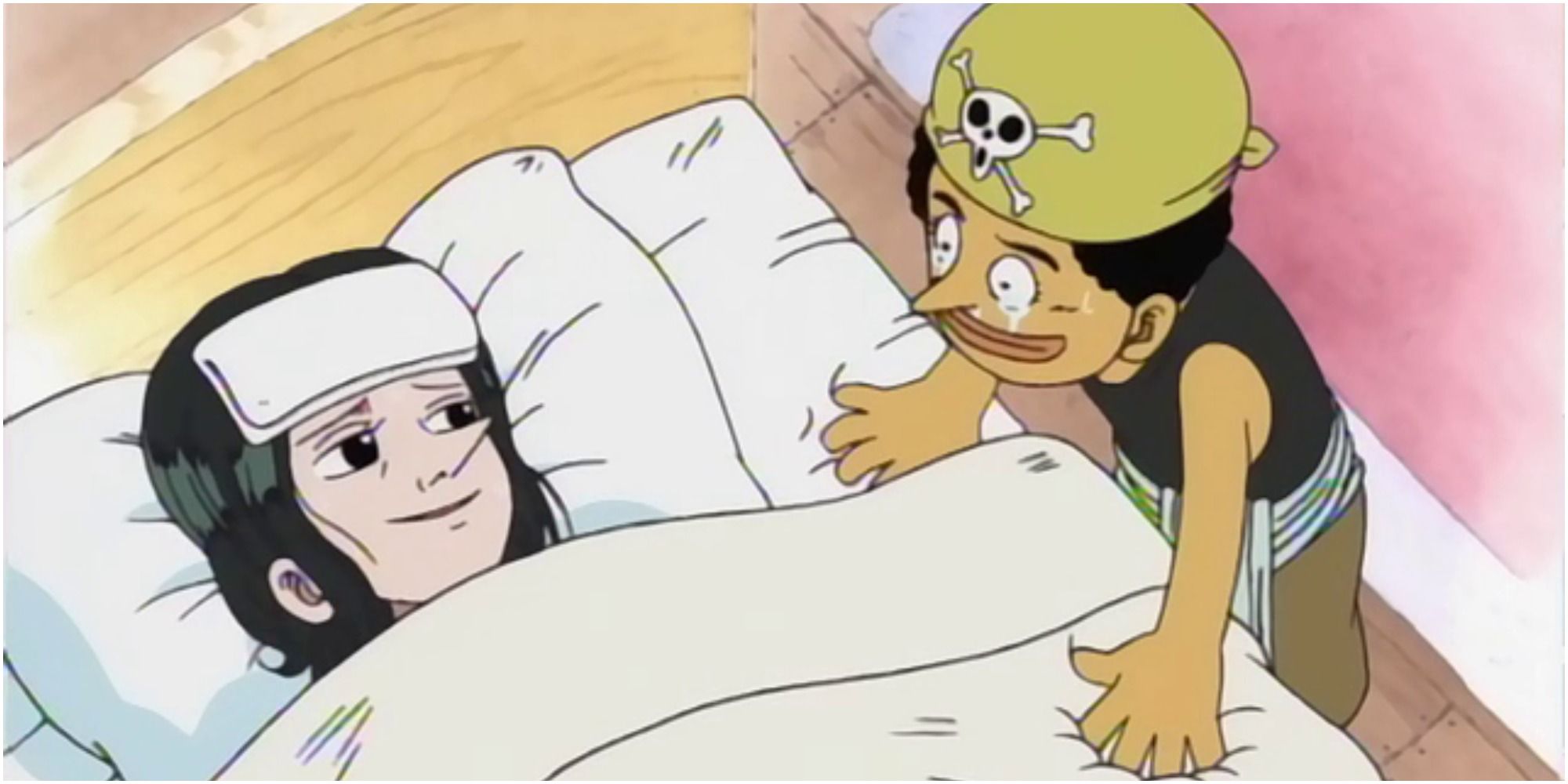 Young Usopp With His Dying Mother