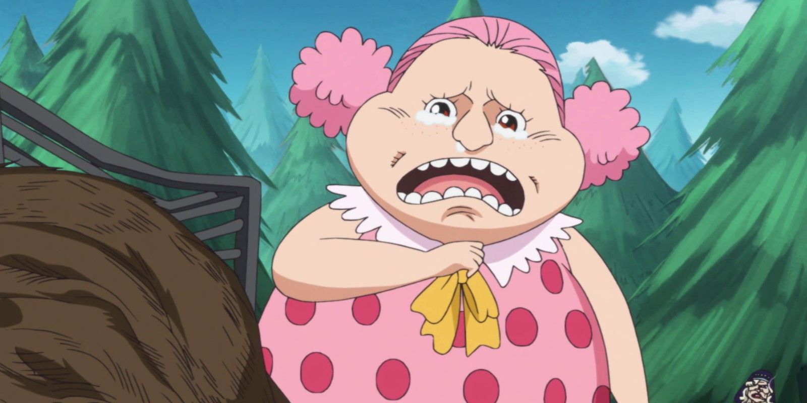 The young Big Mom/Linlin crying One Piece