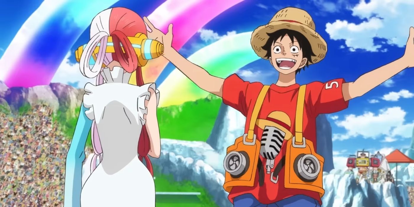 Luffy meets Uta in One Piece Film: Red.