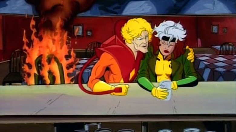 X-Men 1992 Pyro and Rogue