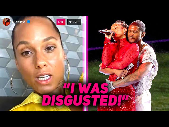 Alicia Keys Finally BREAKS SILENCE On Usher Touching Her In Super Bowl  Halftime Performance - YouTube