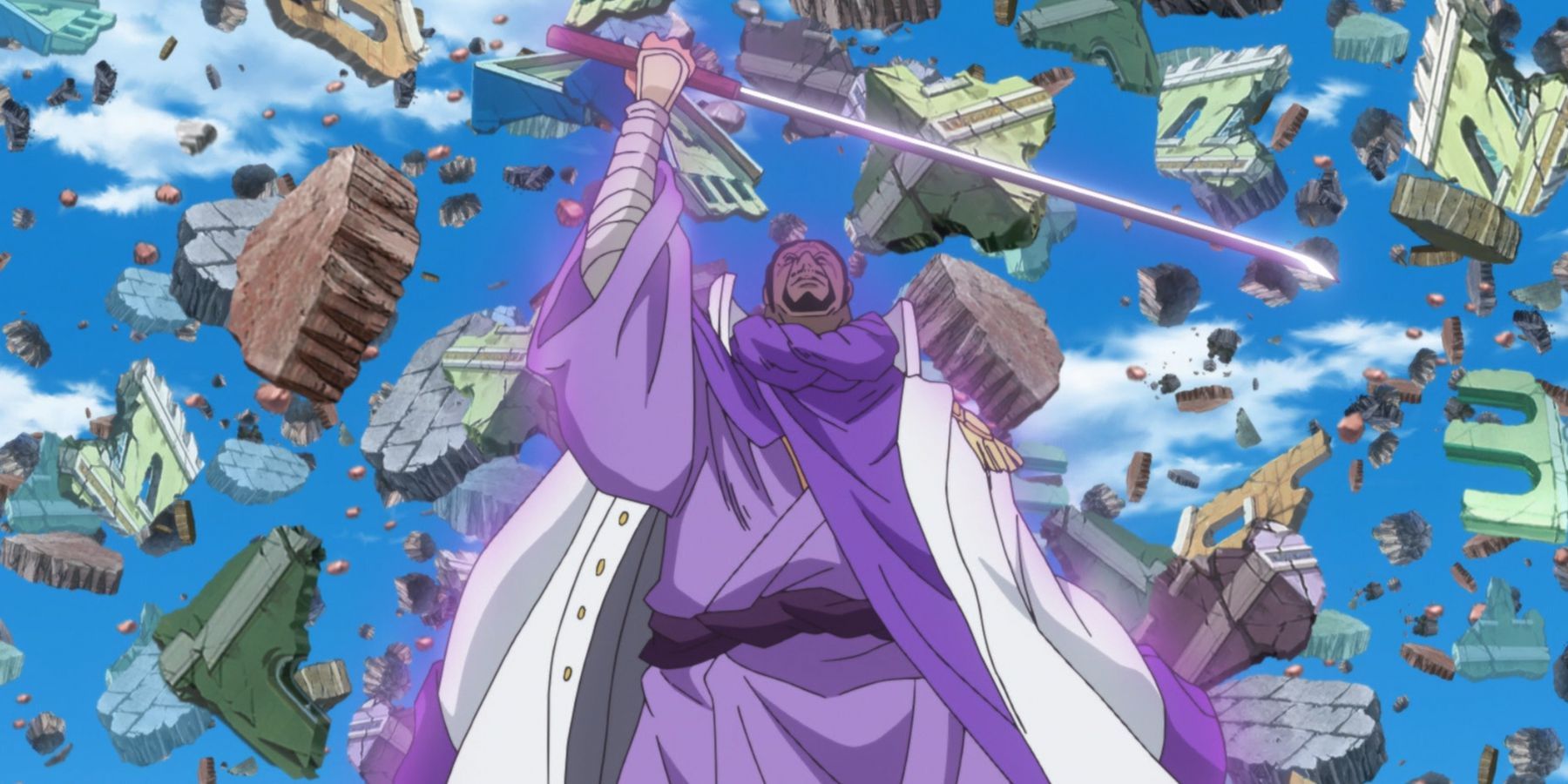 One Piece Fujitora Unleashing his gravitational power