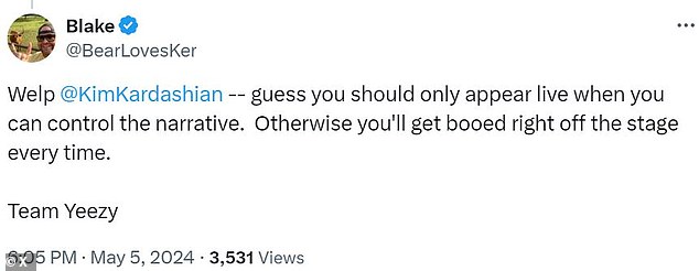 Some users said that the booing was reflective of the public's general exhaustion with the Kardashians and their broadcasting/marketing empire