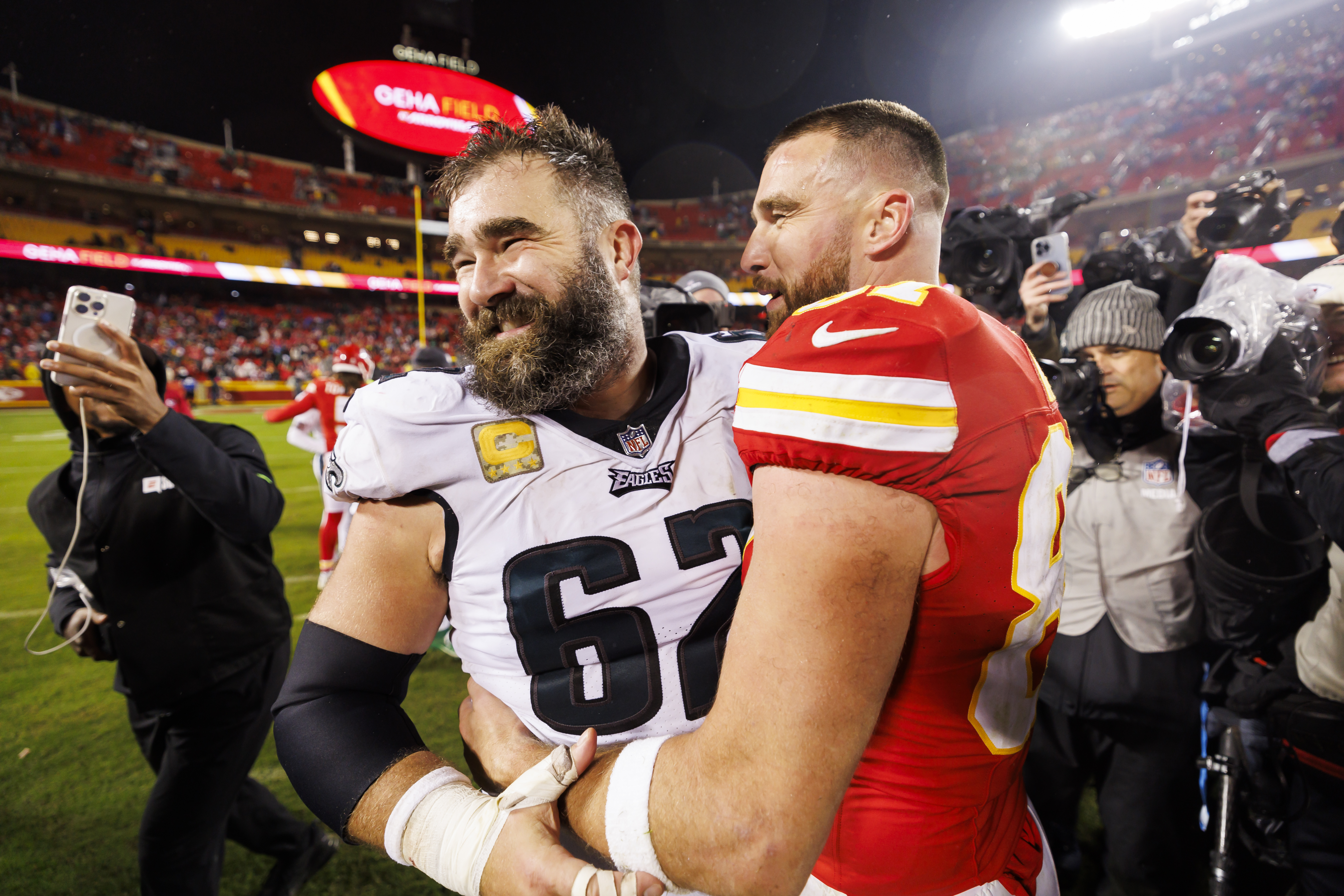 The plan would involve Travis and Jason Kelce as both were offered invites to a Welsh match