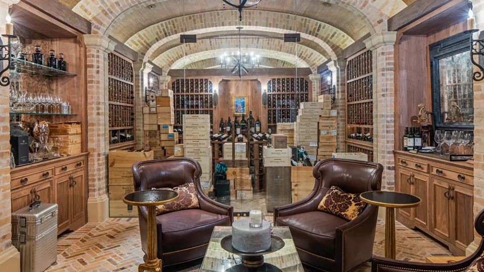 The wine cellar. - Credit: Anthony Barcelo