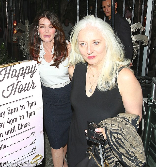 In good company: Lady GaGa's mother Cynthia Germanotta joined her daughter for the night out