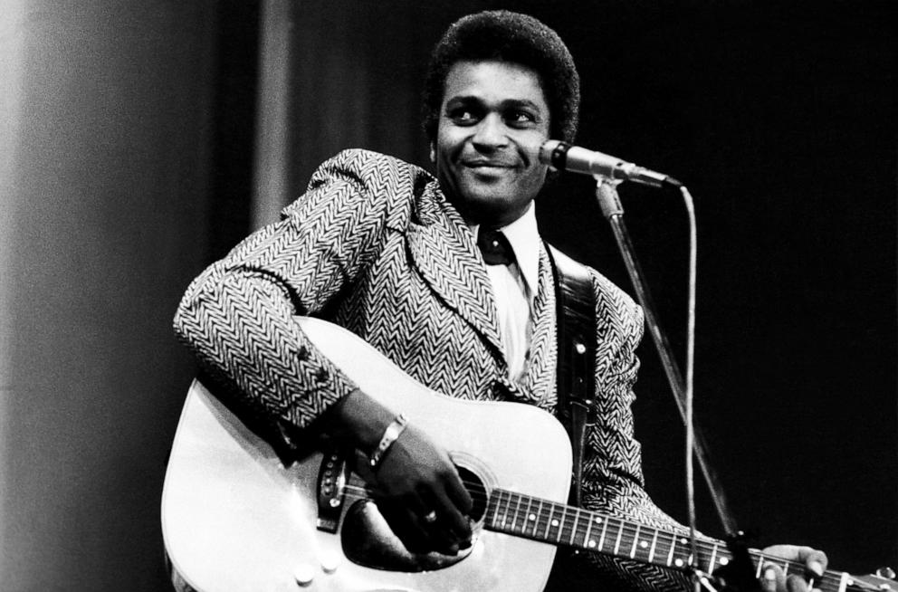 In this Feb. 1975 file photo, Charley Pride performs on a TV show in London.