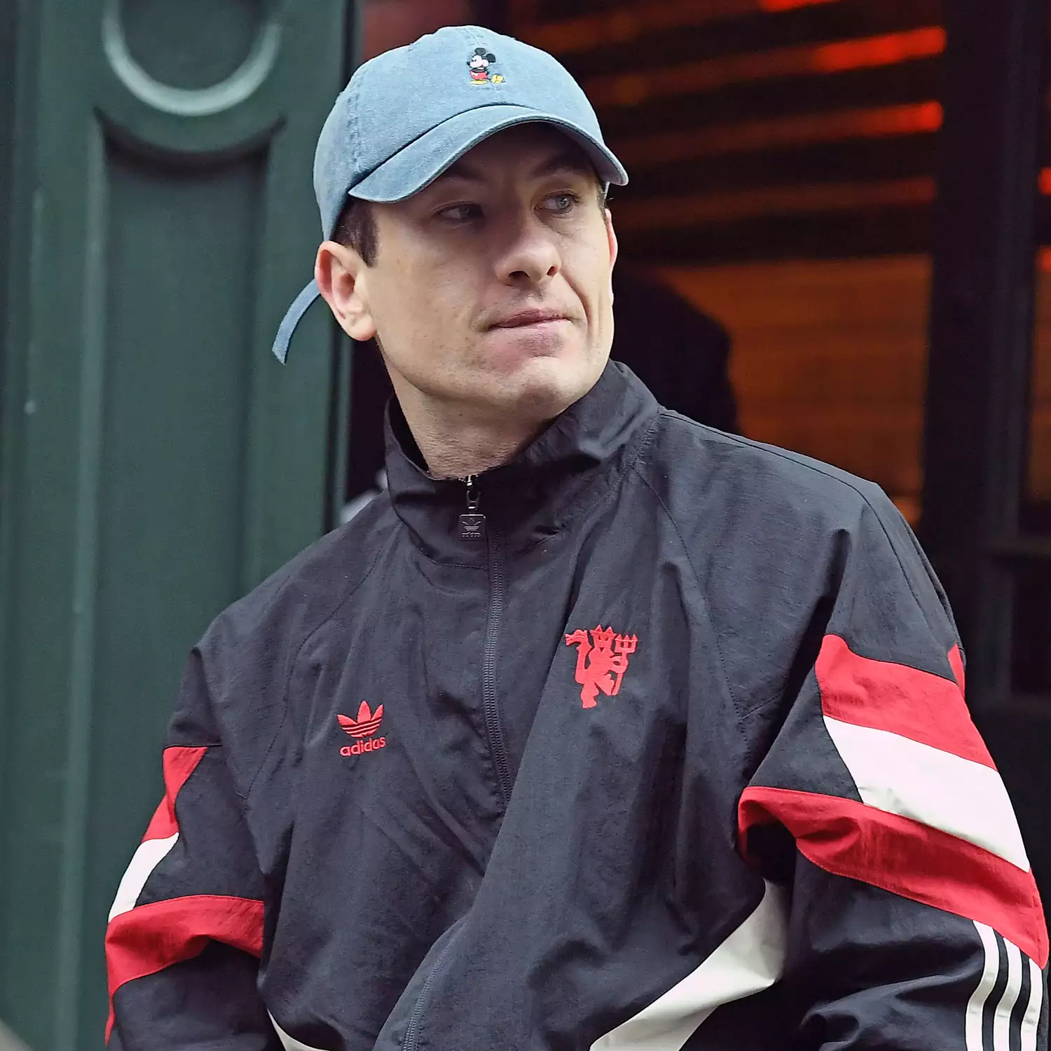 Barry Keoghan is pictured shopping in Bond Street, Mayfair wearing a Manchester United tracksuit and a Mickey