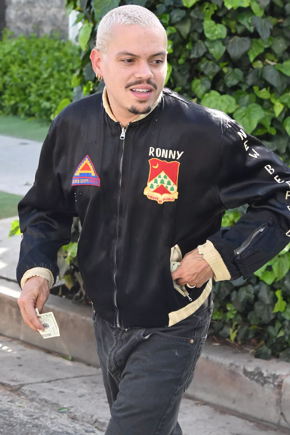 Evan Ross is seen on May 01, 2024 in Beverly Hills , California