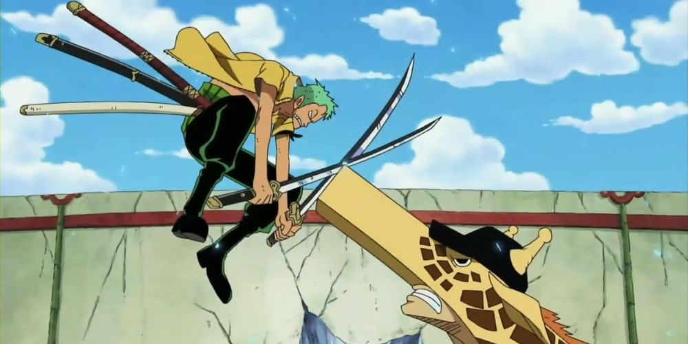 One Piece Roronoa Zoro Sai Kuru Nitoryu