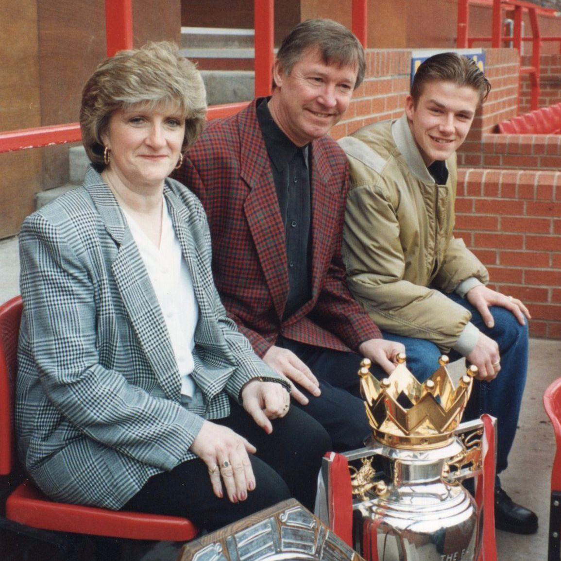 He shared a brilliant snap of him with mum Sandra and United legend Sir Alex Ferguson