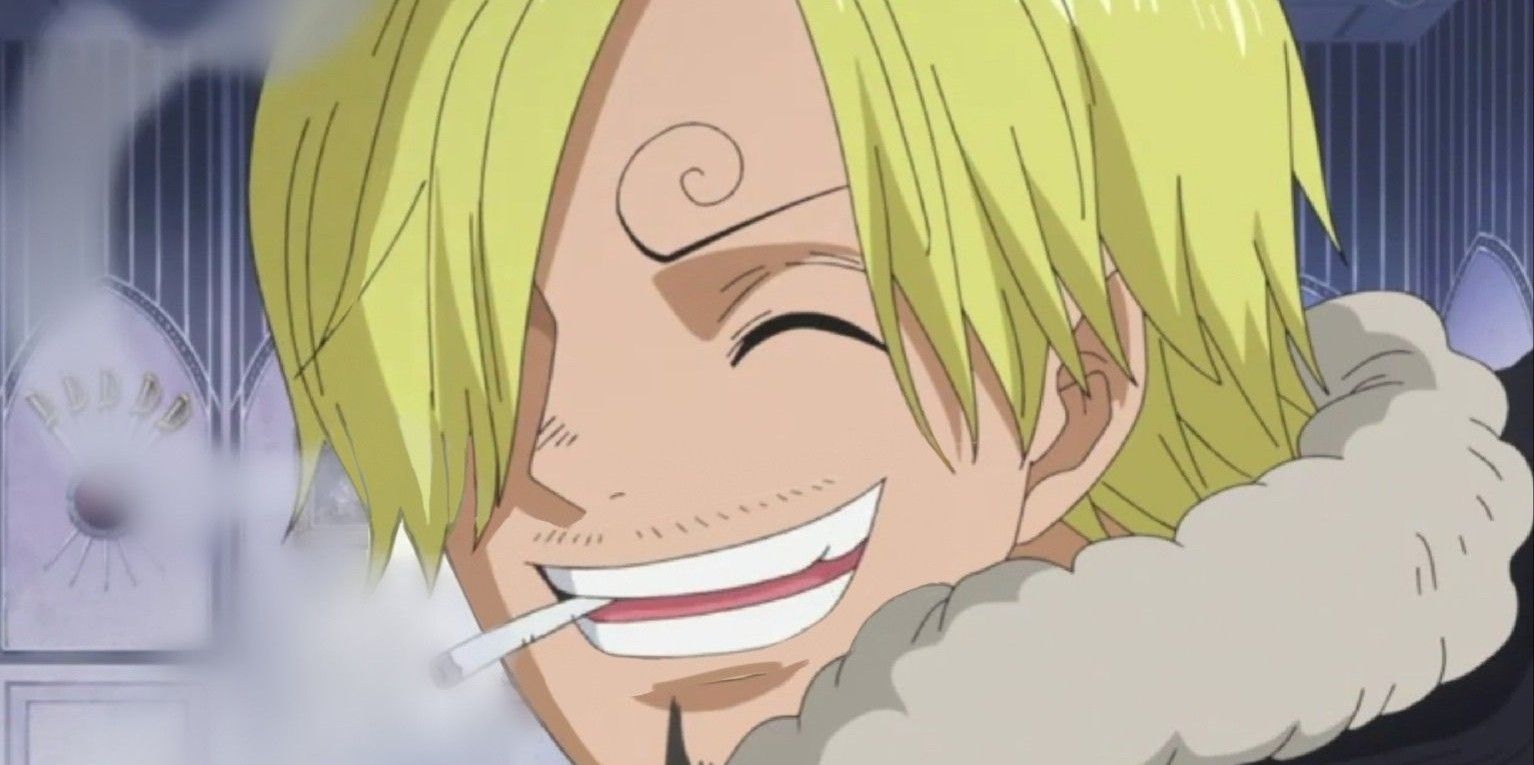 Sanji smiles happily in One Piece's Zou Arc