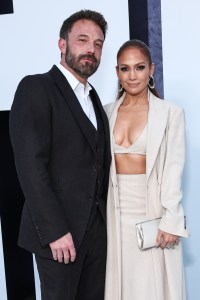 Ben Affleck and Jennifer Lopez at the premiere of "The Mother" held at Regency Village Theatre on May 10, 2023 in Los Angeles, California. (Photo by John Salangsang/Variety via Getty Images)