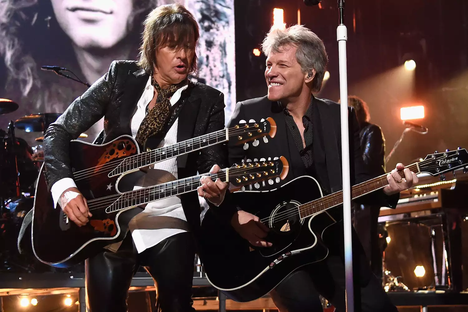 Richie Sambora and Jon Bon Jovi