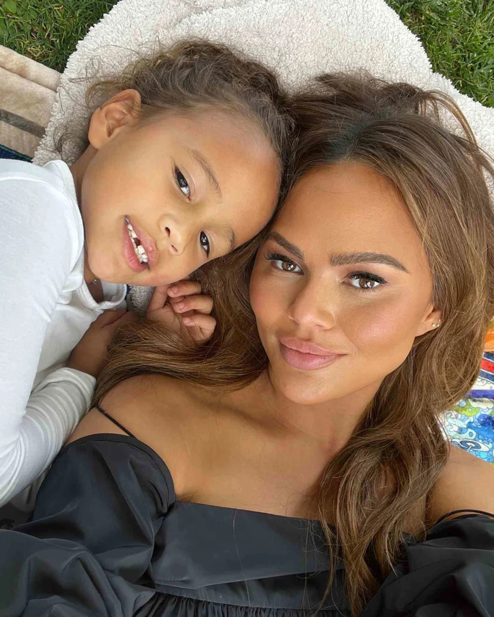 Chrissy Teigen and Luna