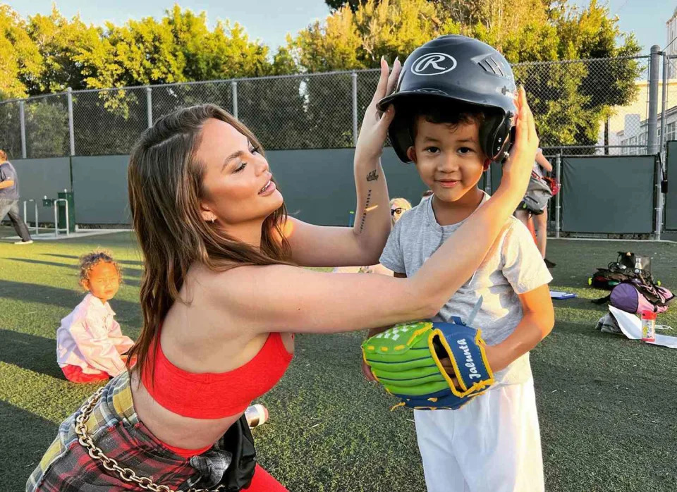 Chrissy Teigen and Miles