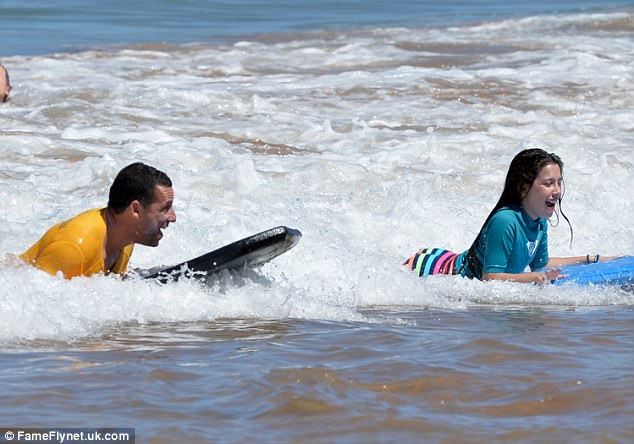 Having a blast! The eldest daughter, Sadie, was loving the fun day in the sun