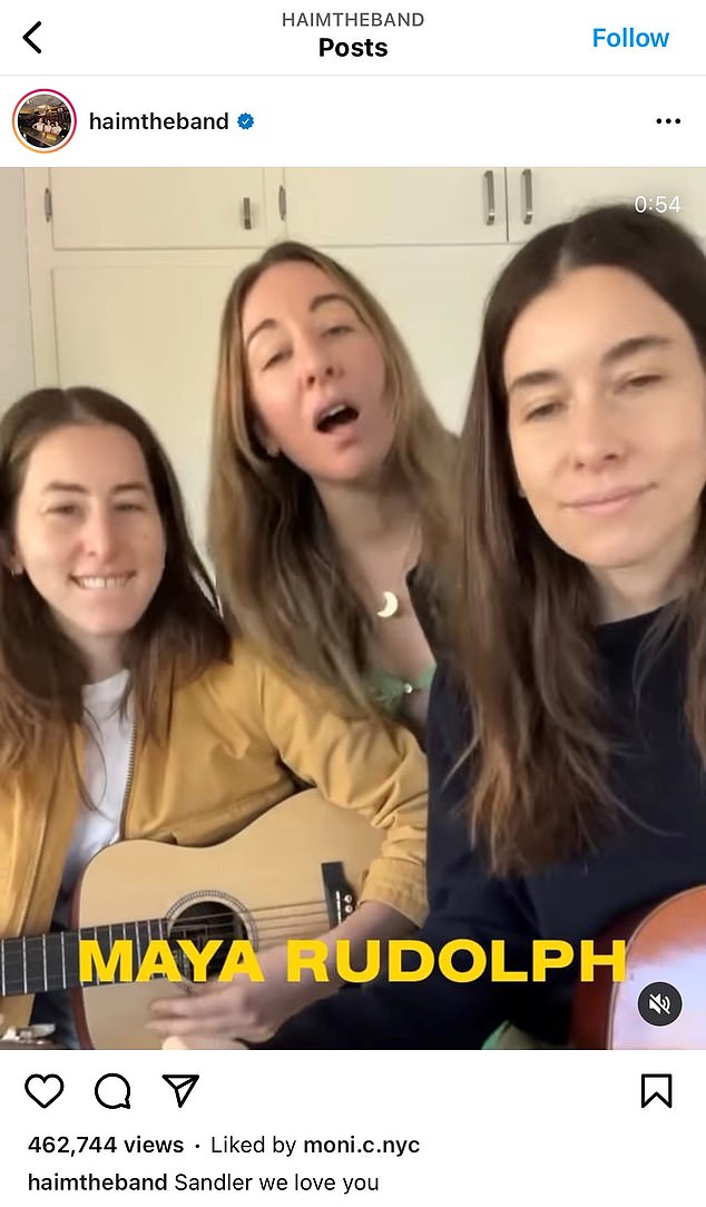 'Maya Rudolph lights the menorah,' the Haim sisters began in their version of the now classic comedy tune from SNL