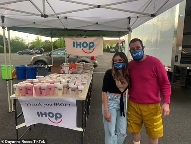 Approved: Adam Sandler gave a thumbs up to IHOP after it created Milkshake Monday in his honour