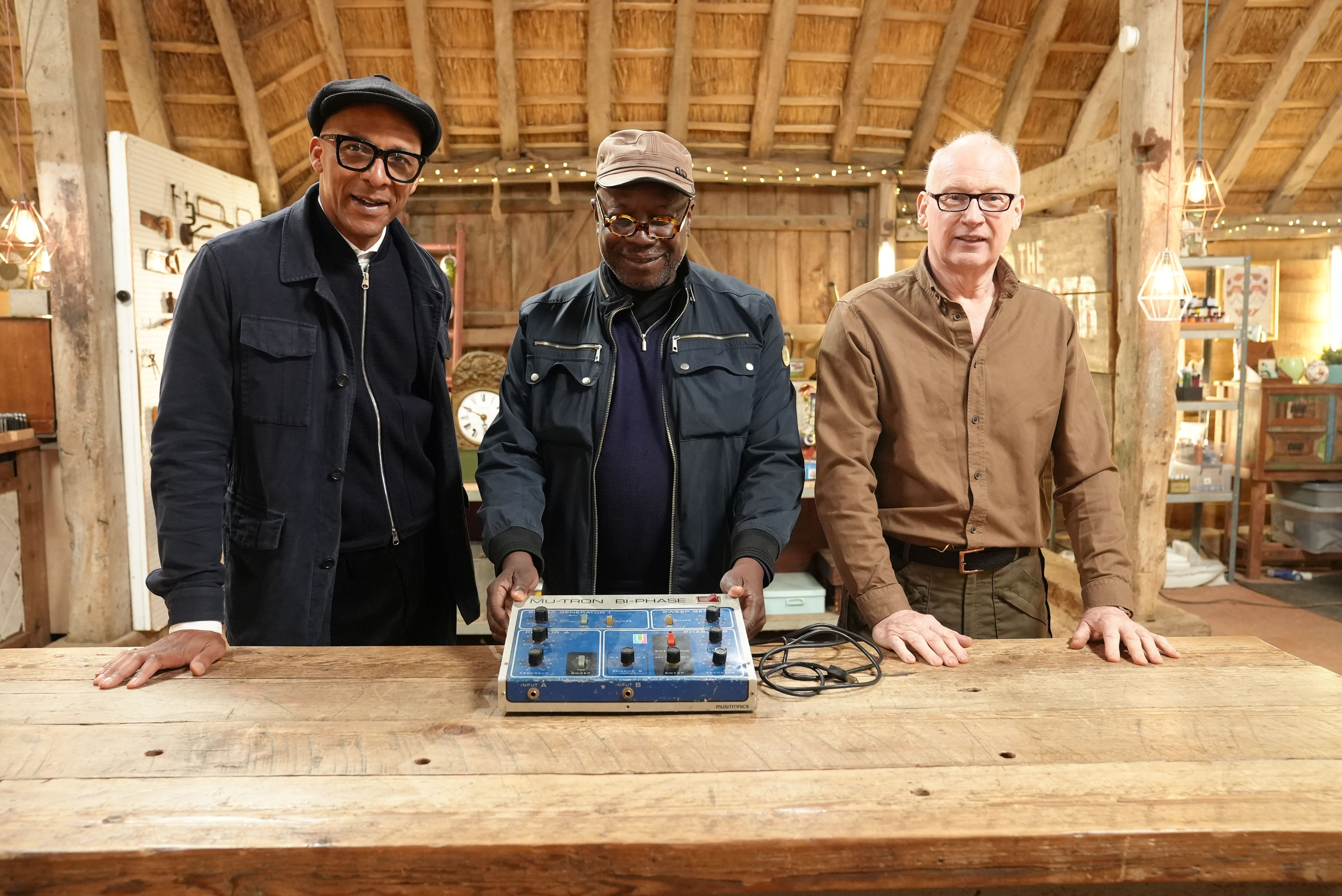 Jay with Neil Fraser and Mark Stuckey on the BBC show