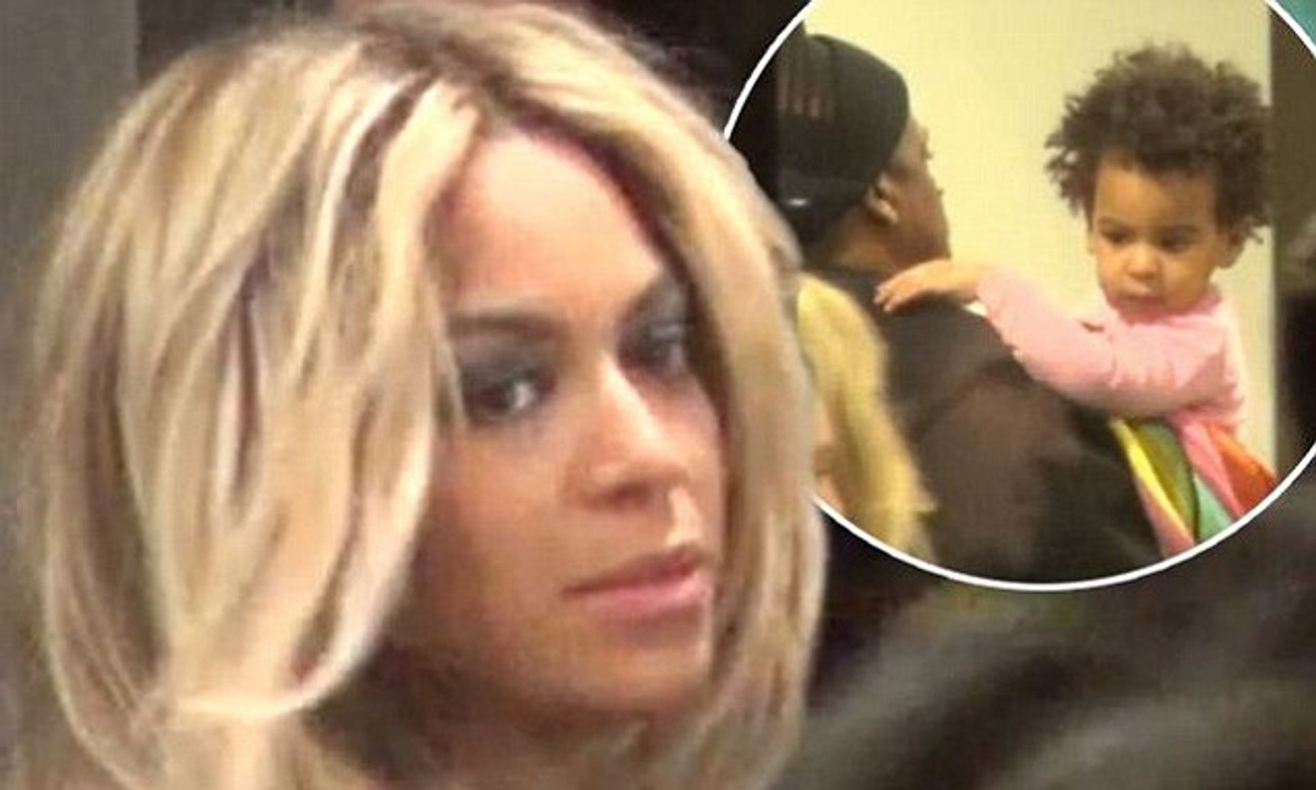 Beyoncé looks Flawless as she arrives at airport with baby Blue and Jay Z | Daily Mail Online