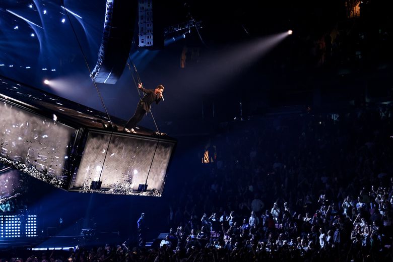 The crowd was millennial-heavy at the second stop on Justin Timberlake’s Forget Tomorrow World Tour. (Kevin Mazur / Getty Images for Live Nation)