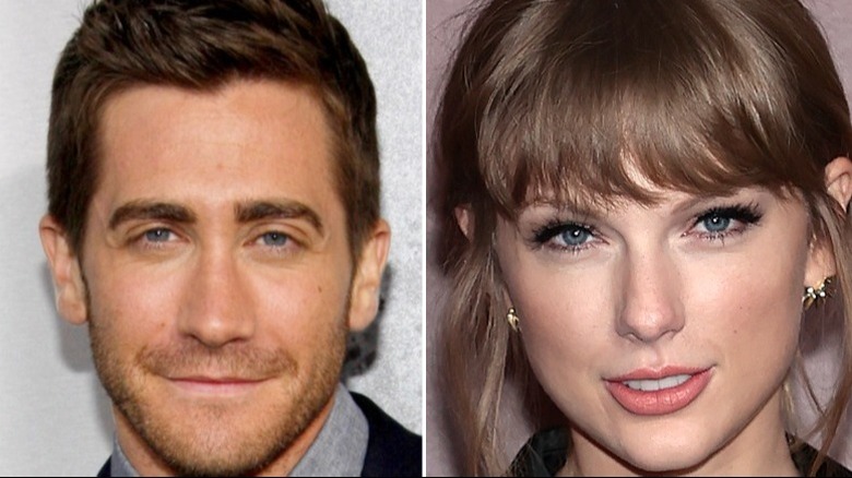 Jake Gyllenhaal and Taylor Swift posing