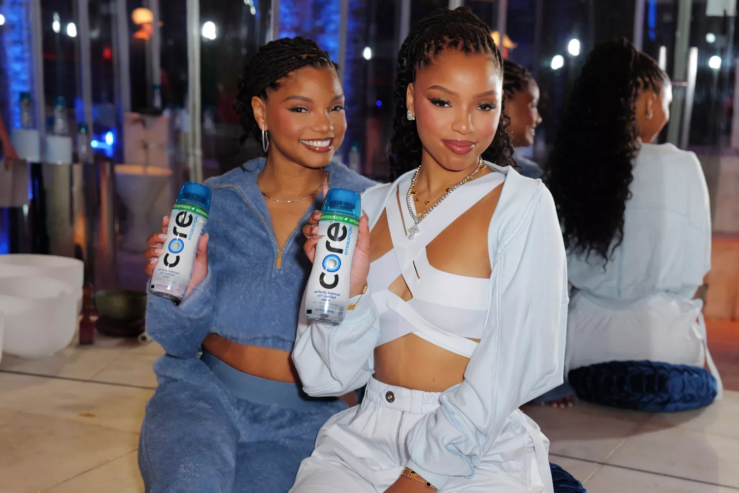 Halle and Chloe Bailey debut their partnership with Core Hydration