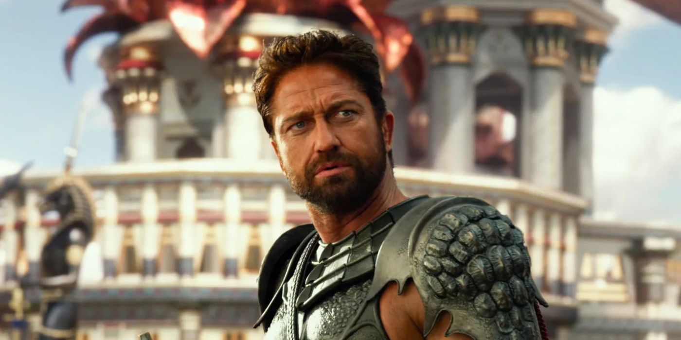 Gerard Butler as Egyptian God Set in the film Gods of Egypt