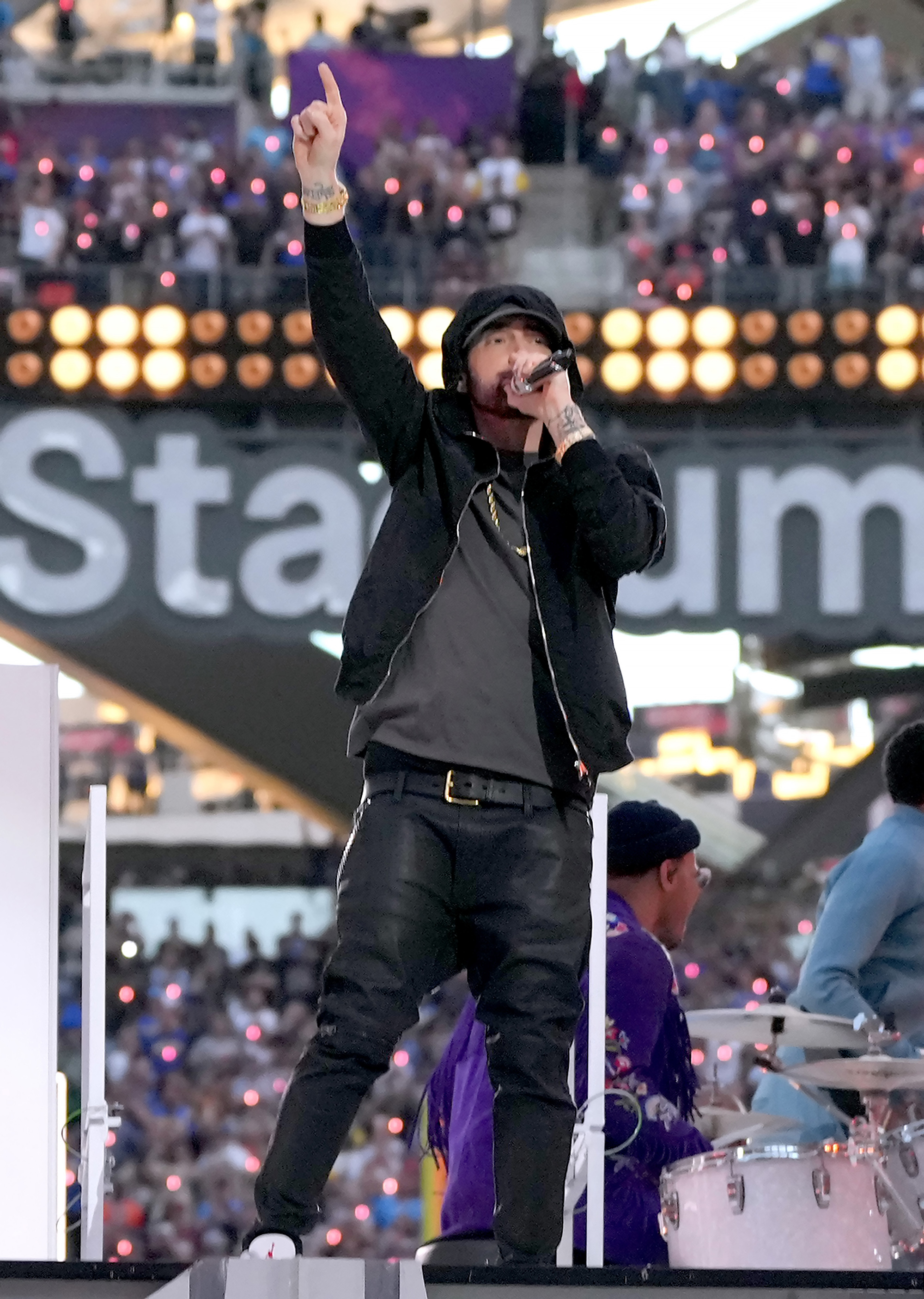 Eminem took the stage at the 2022 Super Bowl.