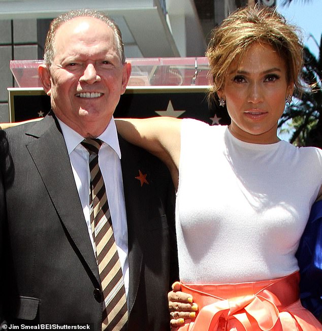 With her dad David, who used to work as a computer technician, also at the Walk of Fame