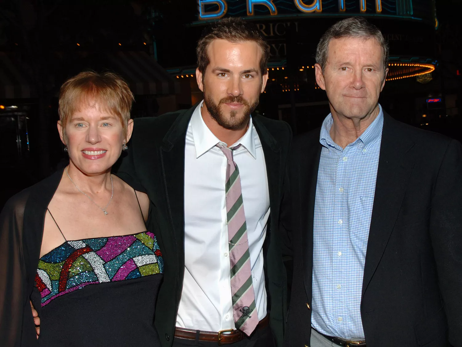 Ryan Reynolds with his parents, Tammy and James 