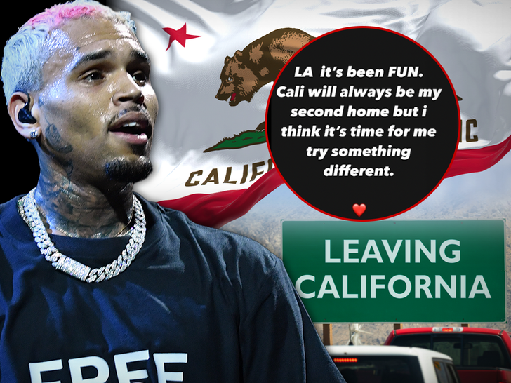 Chris Brown Announces Plans to Leave California: 'Time For Something New'