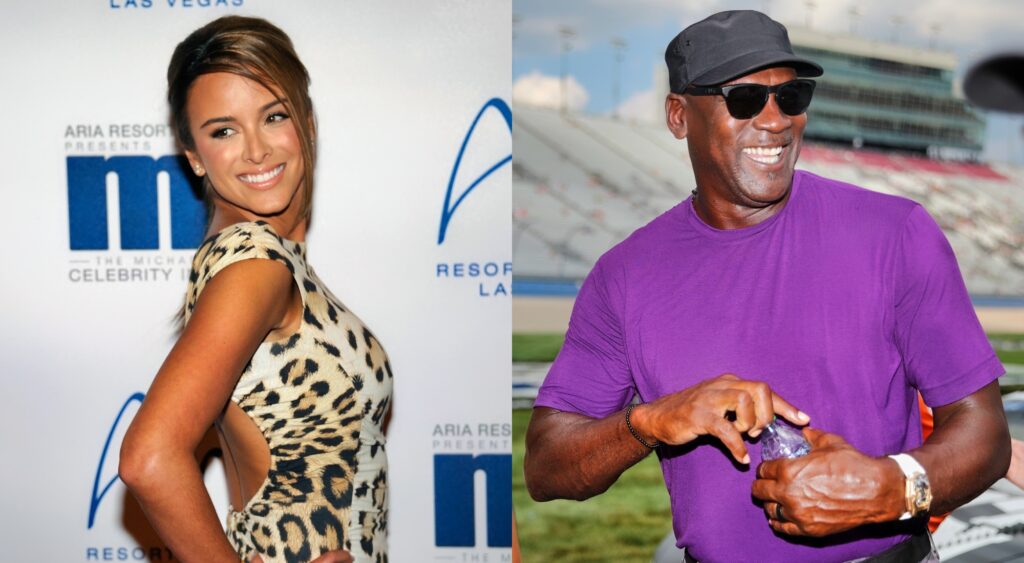 split image of Yvette Prietto and Michael Jordan.