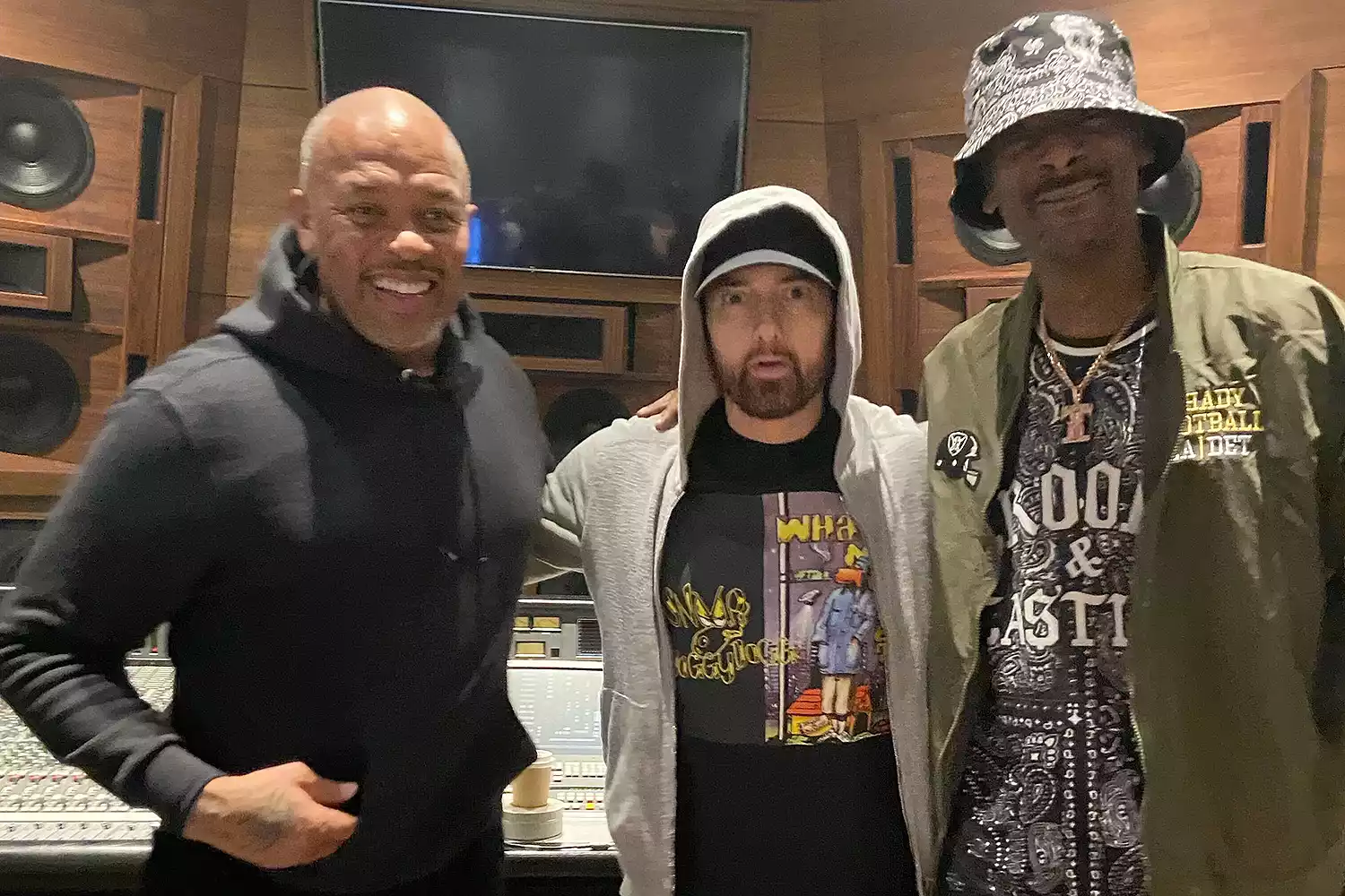 Eminem, Dr. Dre and Snoop Dogg are Back in the Studio Together: 'Just a Few Bros Hangin Out'