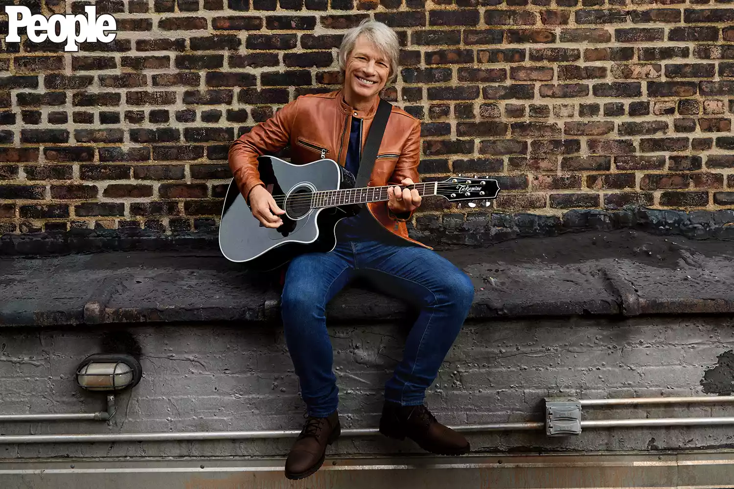 Jon Bon Jovi shot in NYC by Jake Chessum on March 26, 2024.