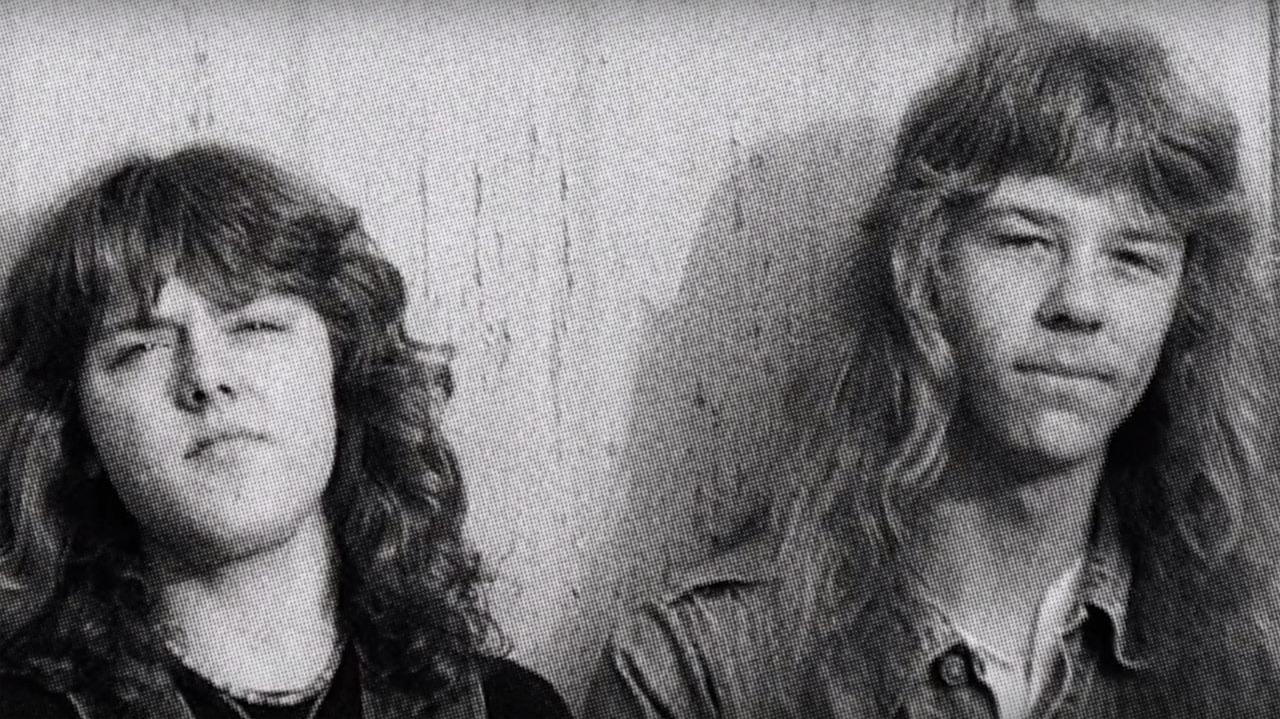 Lars Ulrich and James Hetfield in the 1980s