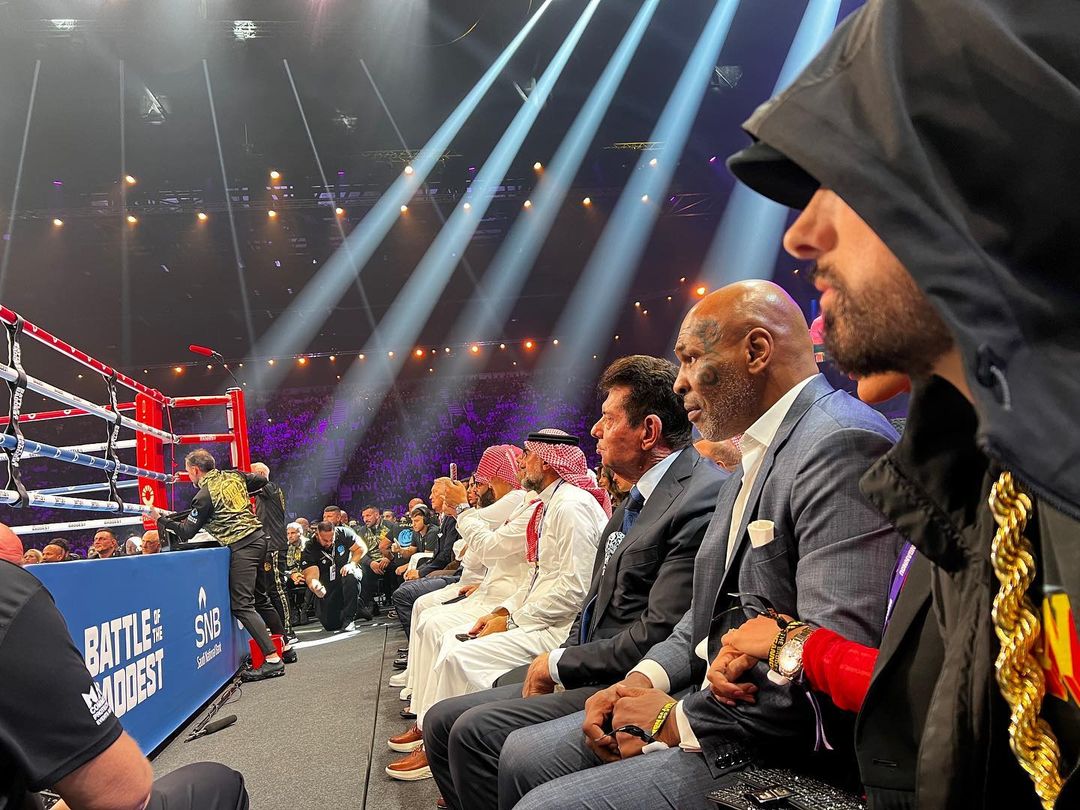 Eminem, Mike Tyson and Vince McMahon, , Riyadh, Saudi Arabia 10.28.2023