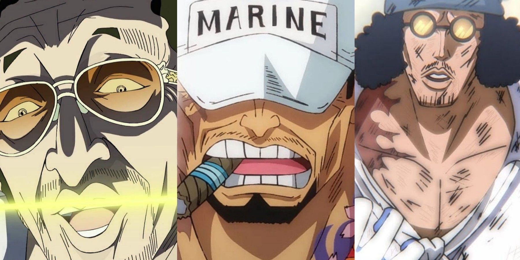 featured one piece strongest admirals Akainu Aokiji kizaru