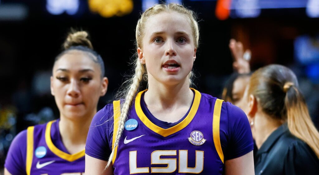 Hailey Van Lith in LSU uniform