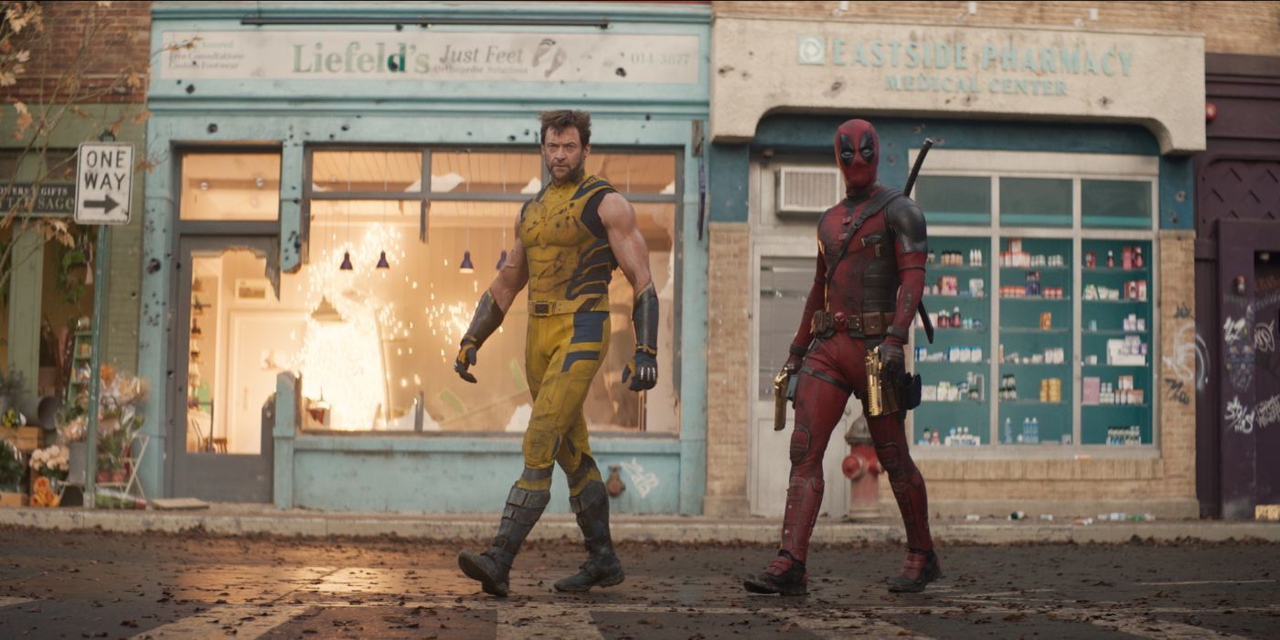 Hugh Jackman's Wolverine and Ryan Reynolds' Wade Wilson walking in a field in Deadpool & Wolverine Trailer