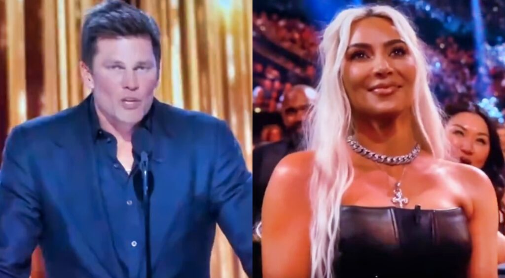 Tom Brady and Kim Kardashian at Netflix roast