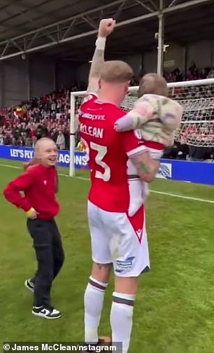 Controversial Irish star James McClean saluted Wrexham fans singing an anti-King chant